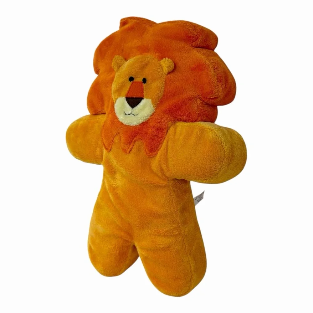 Russ Berrie & Co Orange Lion Hand Puppet‎ Plush Stuffed Animal Toy
